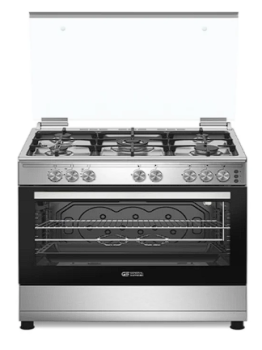غاز جنرال سوبريم 80*55 سم 5 عيون، استيل، أمان كامل ، شوايه دوراه ،اشعال ذاتى -GS8055FRGS
