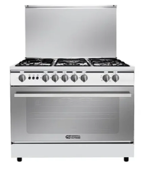غاز جنرال سوبريم 90*60 سم 5 عيون، أستيل، أمان كامل ، شوايه دوراه ،اشعال ذاتى - GS9060FRGS